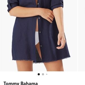 Tommy Bahama Deep Blue Swim Cover-Up Size S